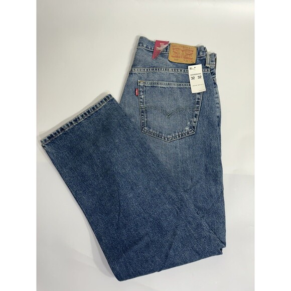 LEVI'S 569 LOOSE STRAIGHT BLUE DENIM MENS SIZE 32X32 ZIP FLY NEW NWT